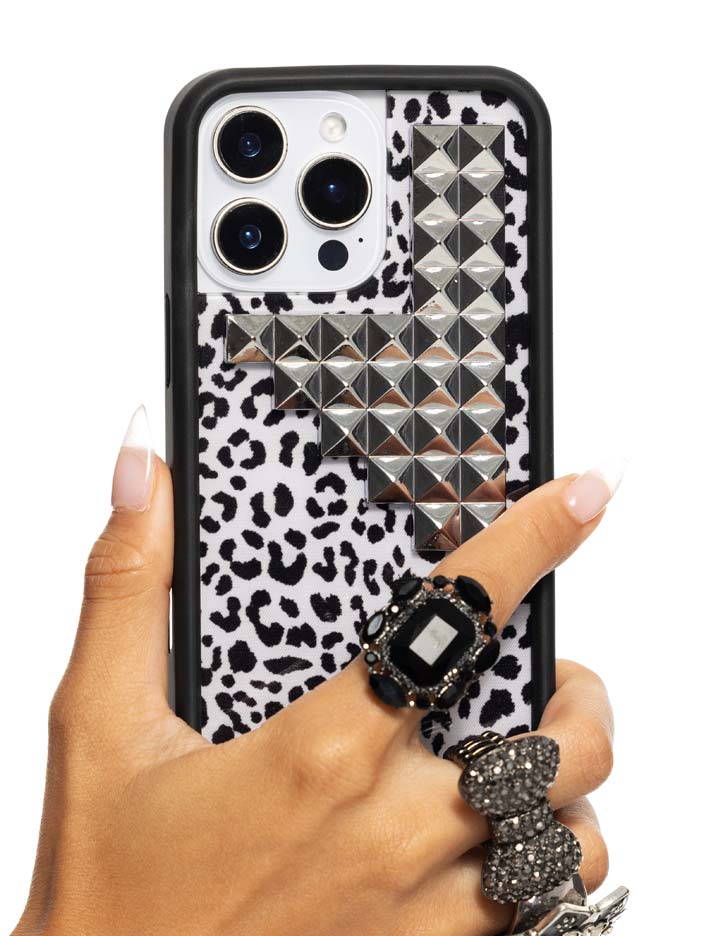 Snow Meow Stud iPhone Case