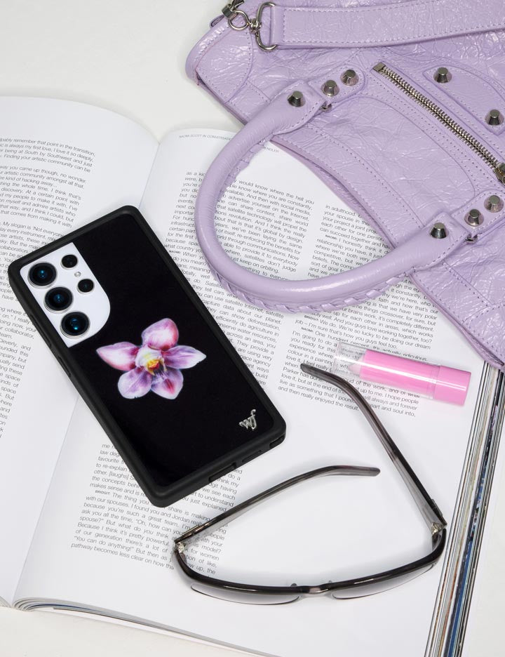 Orchid | Black Samsung Galaxy Case