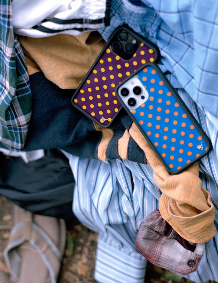 Polka Dot | Purple and Yellow iPhone Case