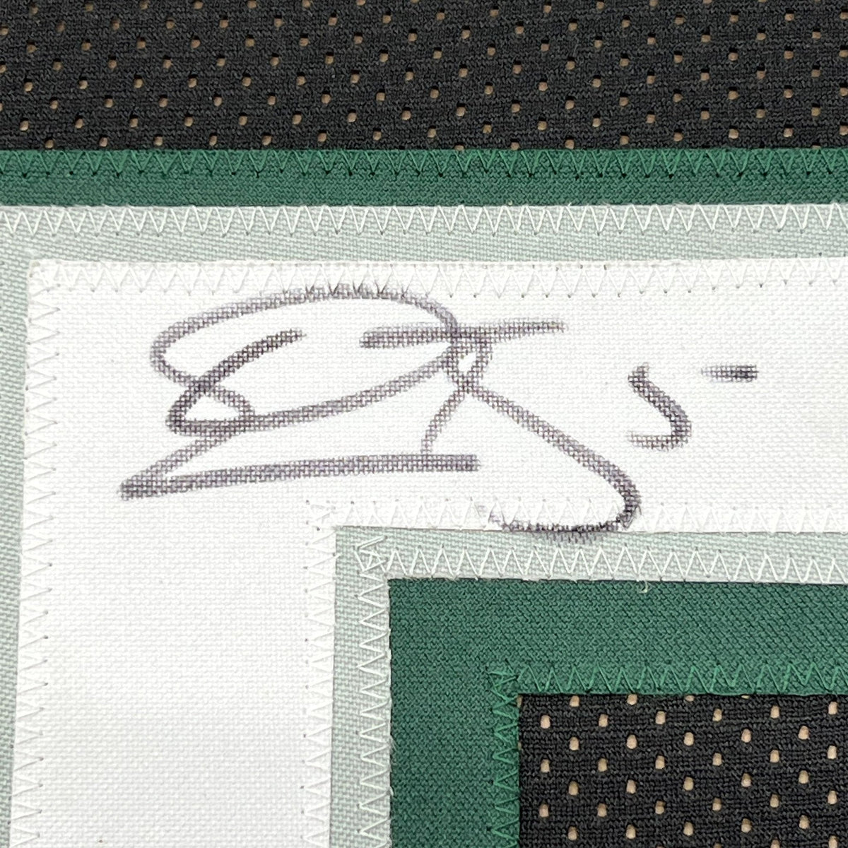 Framed Autographed/Signed Donovan McNabb 35x39 Philadelphia Black Football Jersey JSA COA