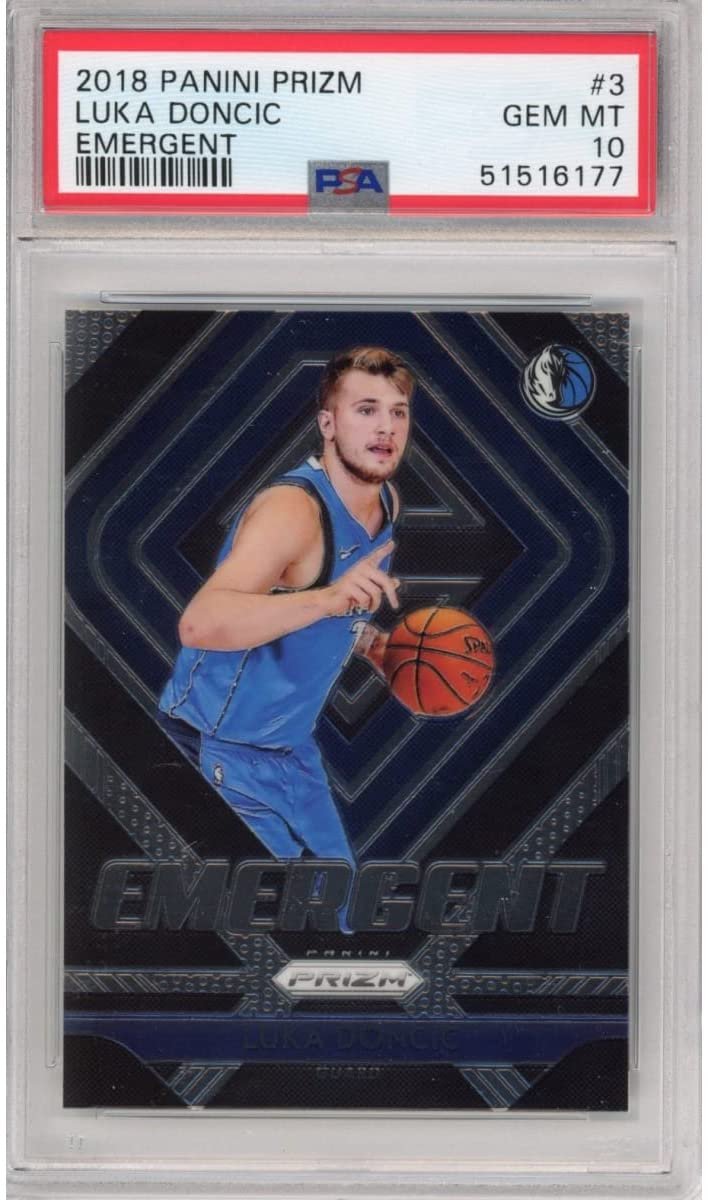 Graded 2018-19 Panini Prizm Luka Doncic #3 Emergent Rookie RC Basketball Card PSA 10 Gem Mint