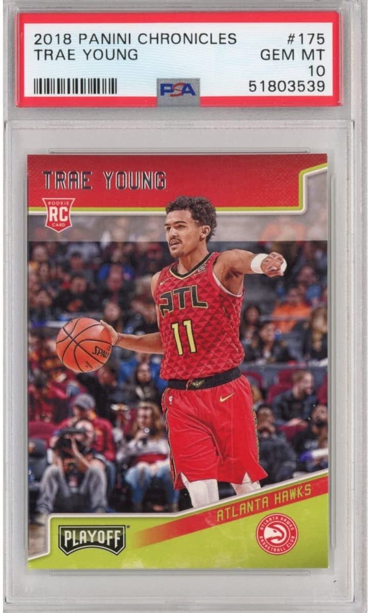 Graded 2018-19 Panini Chronicles Trae Young #175 Rookie RC Basketball Card PSA 10 Gem Mint