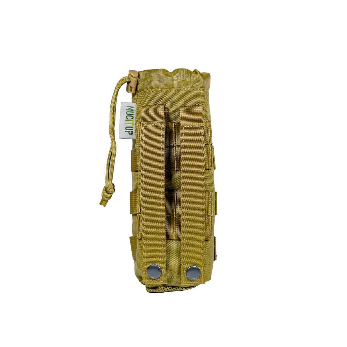 MUCITUP MUCTAC MOLLE Water Bottle Holder 500D Nylon Pouch – Black, Camo, Khaki