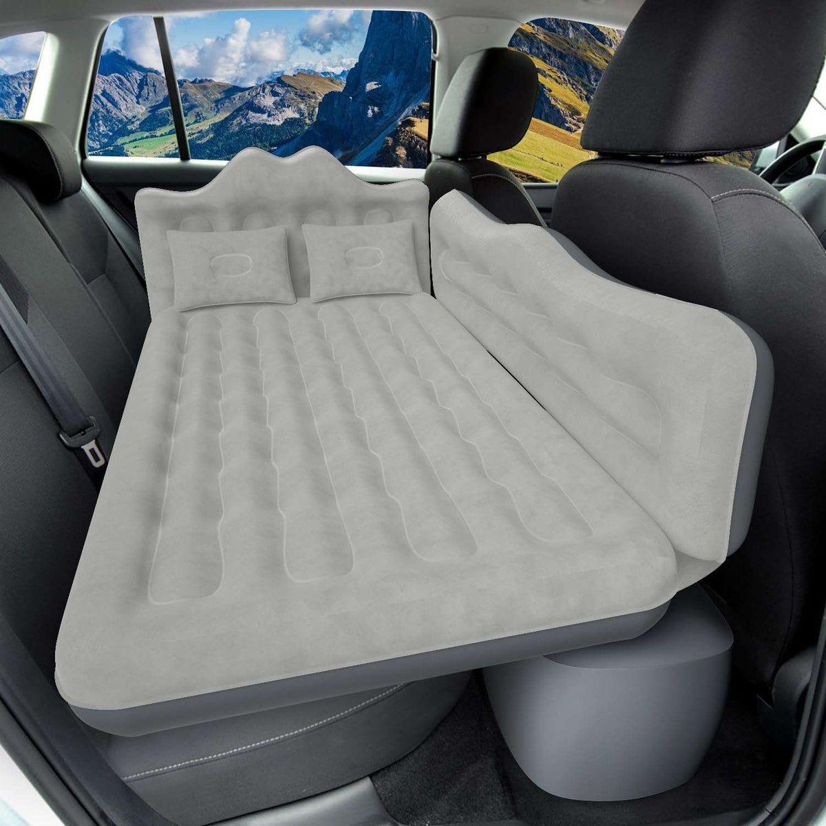 Thicken Backseat SUV/Car/Truck Air Mattress Air Bed Inflatable SUV Truck Mattress -30.31'' Width/Black