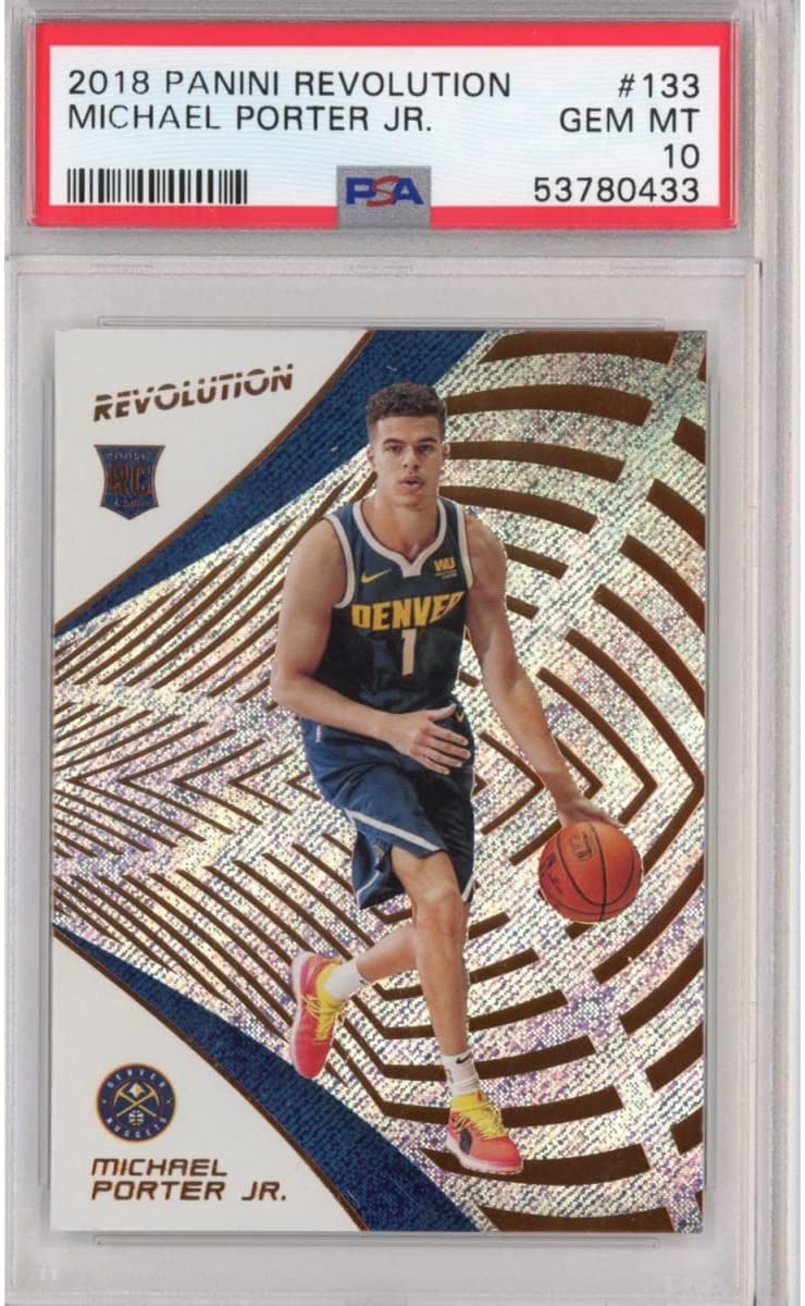 Graded 2018-19 Panini Revolution Michael Porter Jr. #133 Rookie RC Basketball Card PSA 10 Gem Mint