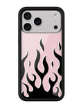 Flames | Pink & Black iPhone Case