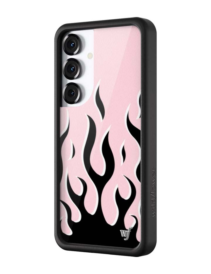 Flames | Pink & Black Samsung Galaxy Case