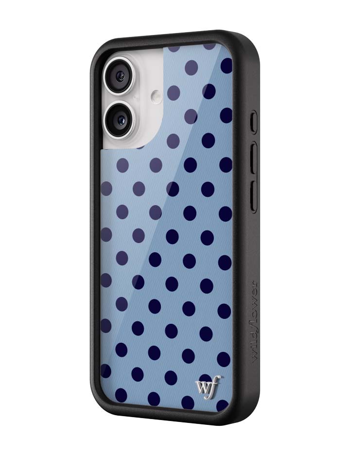 Polka Dot | Blue and Navy Blue iPhone Case