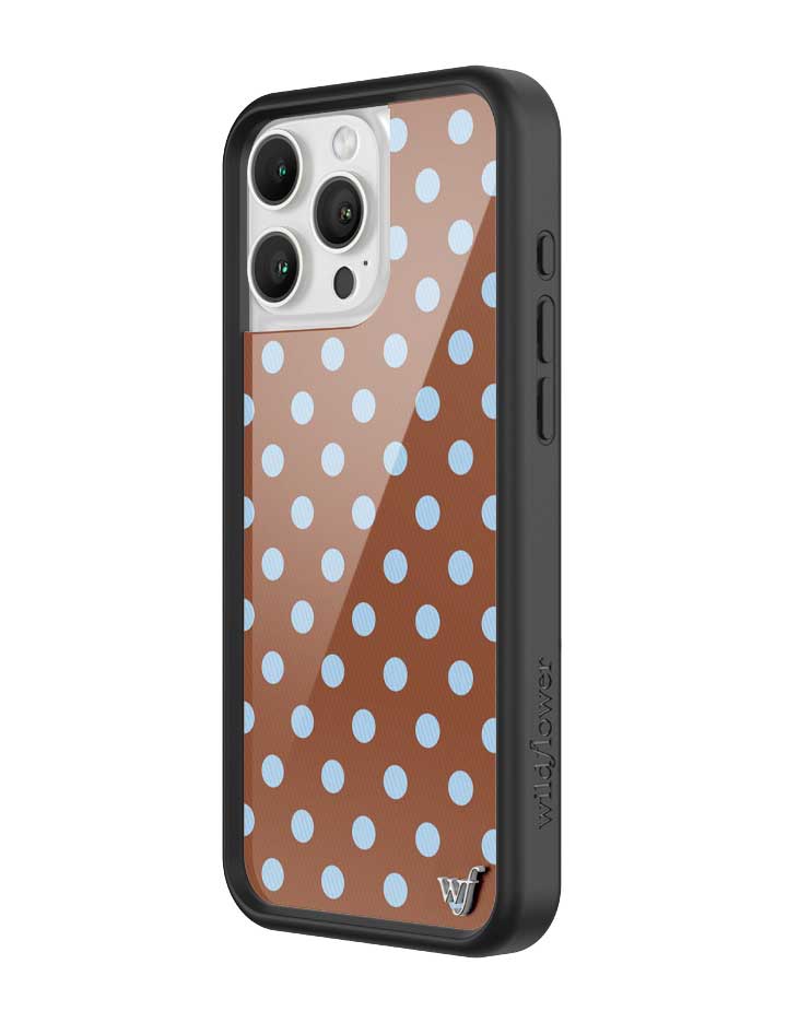 Polka Dot | Brown and Blue iPhone Case