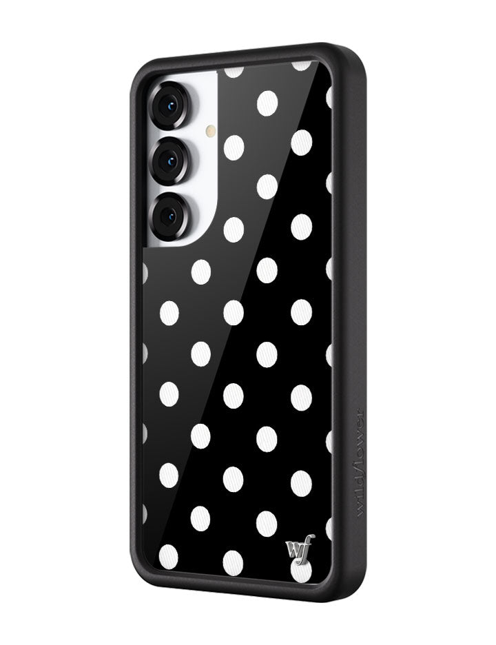 Polka Dot | Black and White Samsung Galaxy Case