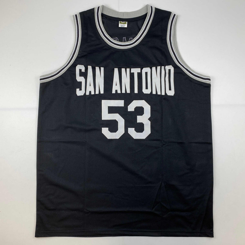Autographed/Signed Artis Gilmore HOF 11 San Antonio Black Basketball Jersey JSA COA