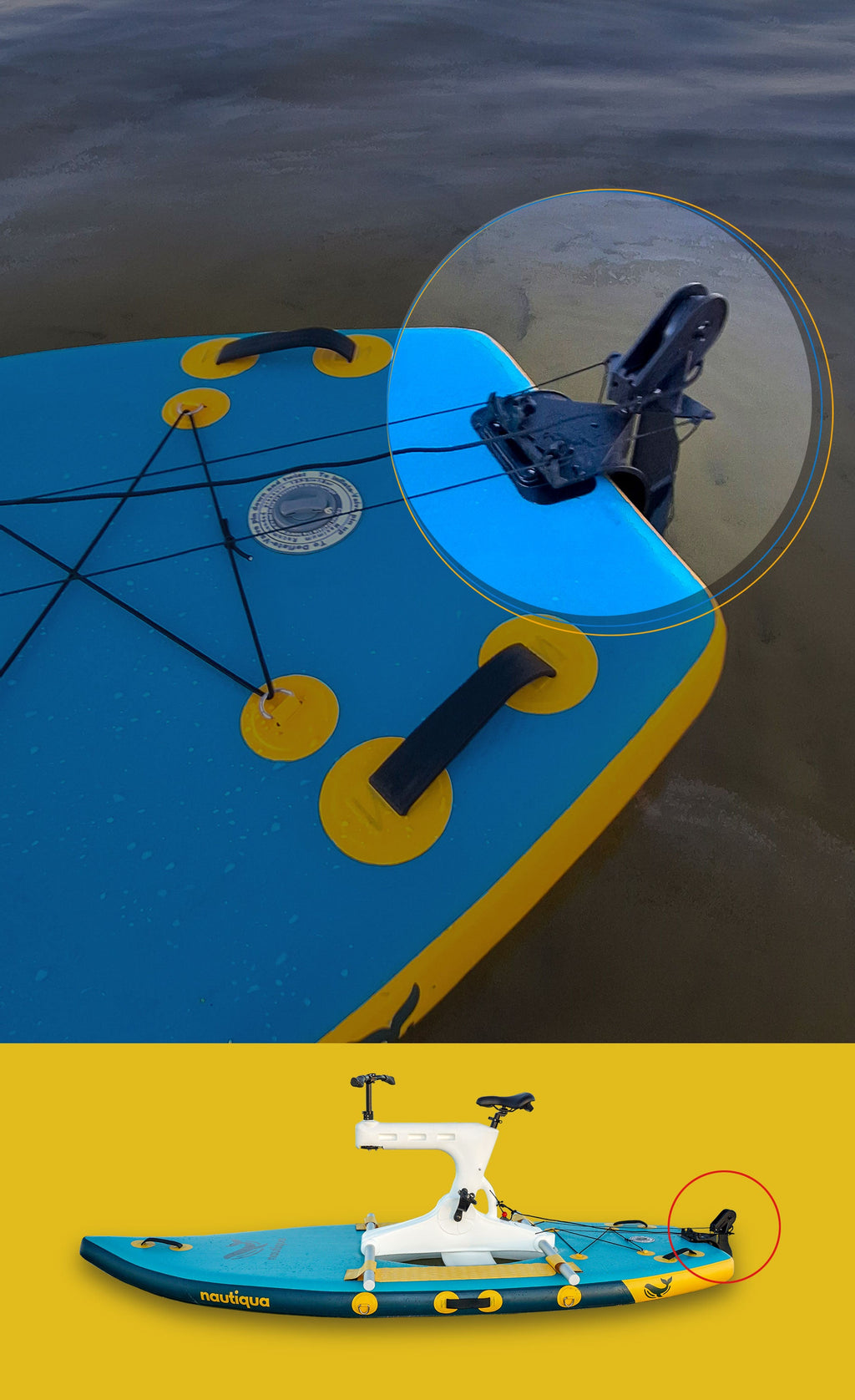 Nautiqua | BELIZE | Premium Paddleboard Water Bike