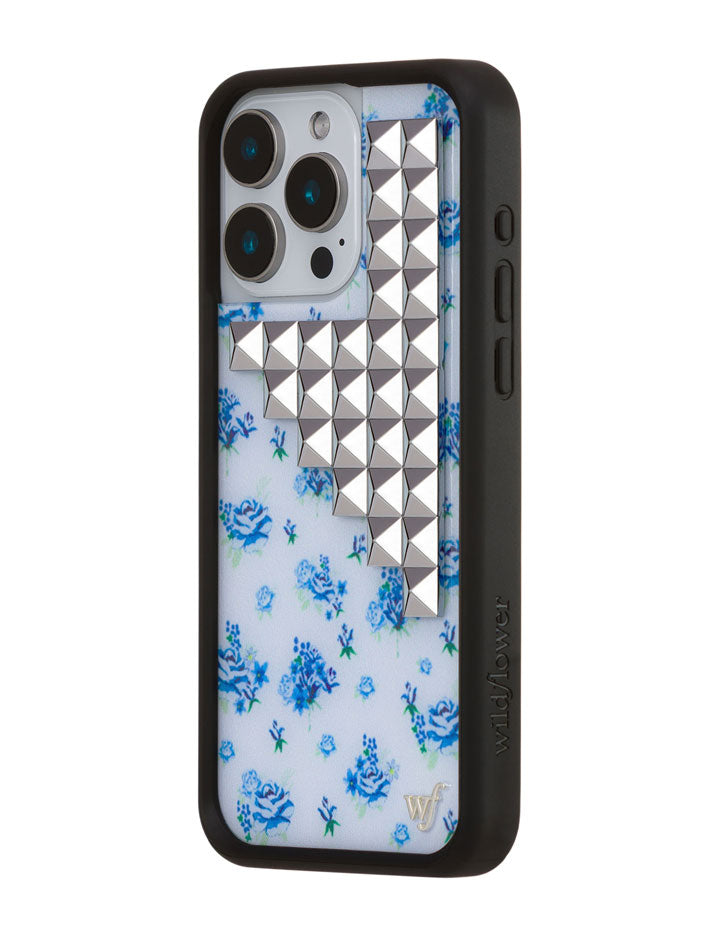 Forget Me Not Floral Stud iPhone Case