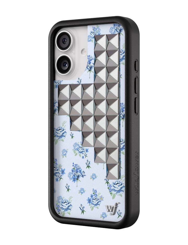 Forget Me Not Floral Stud iPhone Case