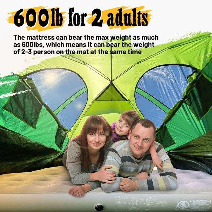 5.5-5.8ft Pickup Truck Bed Air Mattress Beige